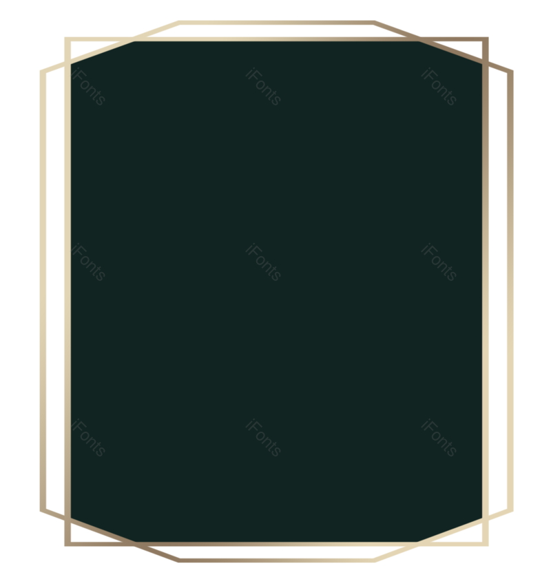 大气图片,金边元素,PNG,免抠素材