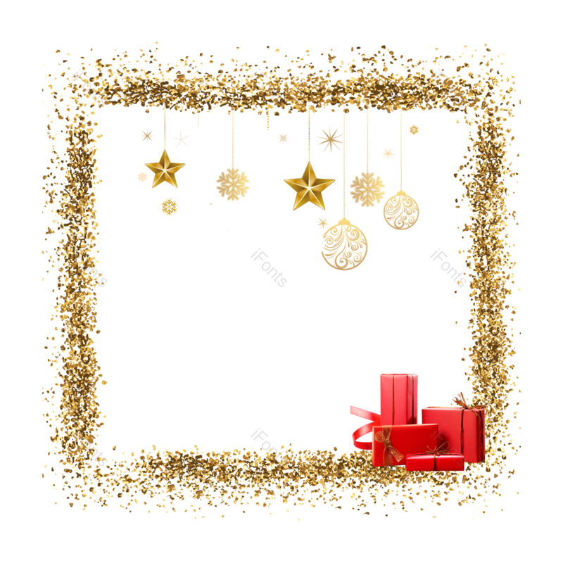 礼盒图片,星星元素,红色PNG,圣诞免抠素材