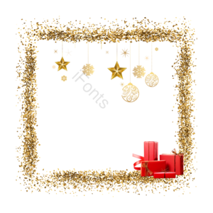 红色 金色 圣诞 礼盒 星星