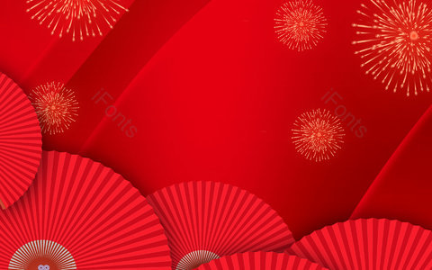 剪纸背景 背景 背景图案 扇子背景 新年背景 新春背景 烟花背景 烟花