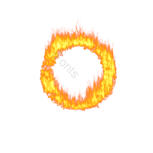 透明图层 高清 质感 火焰 火焰环 装饰