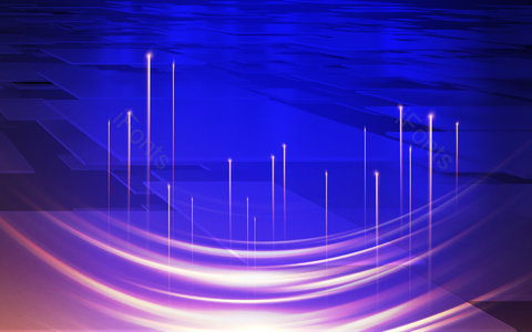 未来 科技 商务 光束 光环