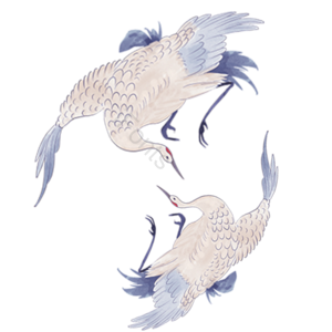 飞鹤 鸟 传统 水墨 png 国潮 仙鹤 鹤