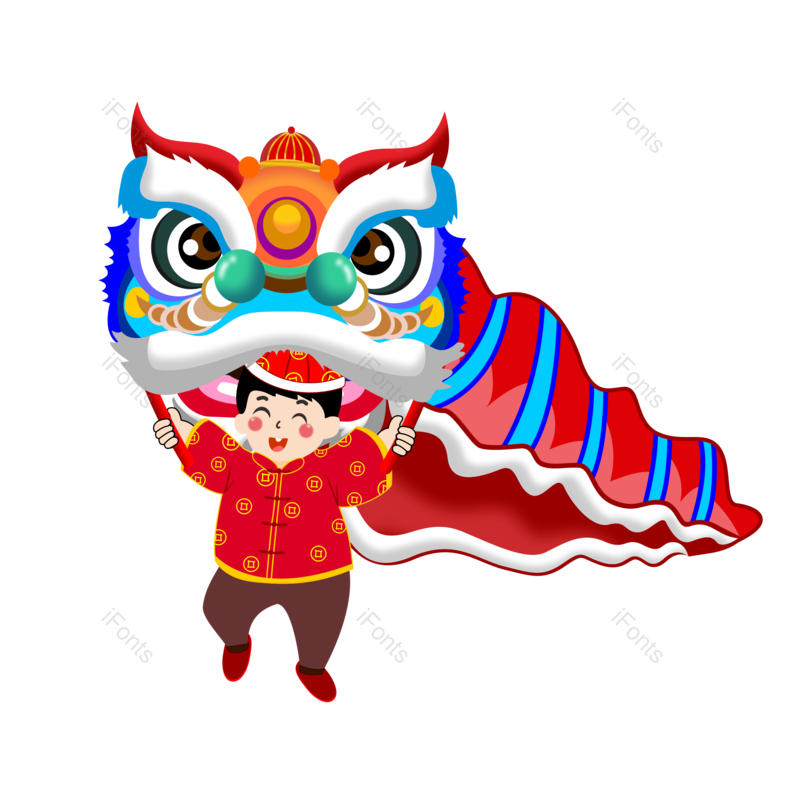 中国新年图片,福娃元素,PNG,免抠素材