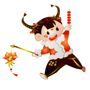 新年 花灯 糖葫芦 小孩 AI