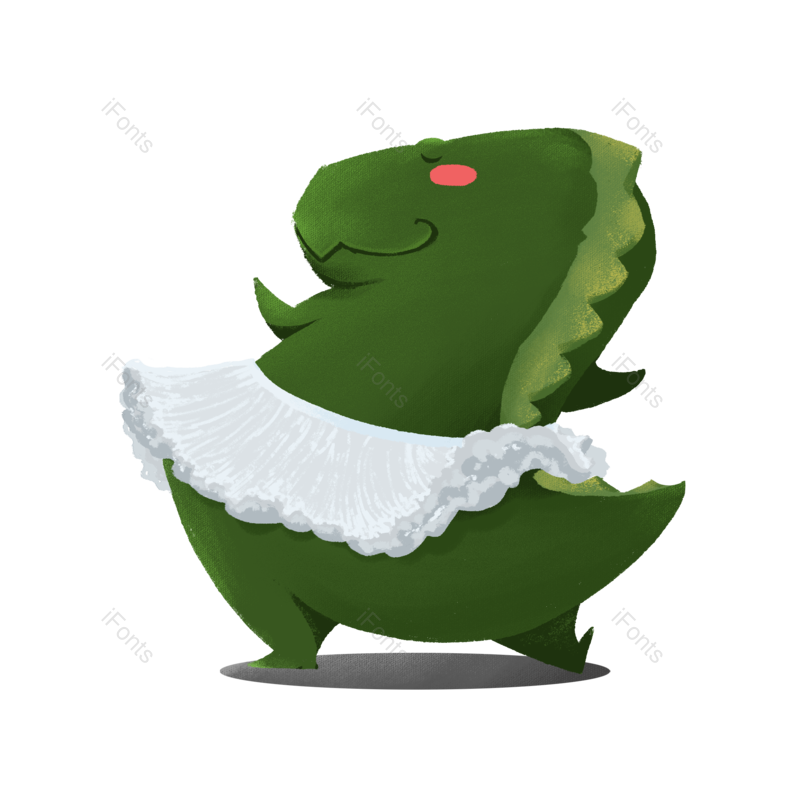 跳舞图片,动物元素,恐龙PNG,免抠素材