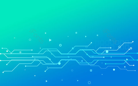 蓝色背景 科技背景 线路板背景 线条背景 PPT背景 背景图片