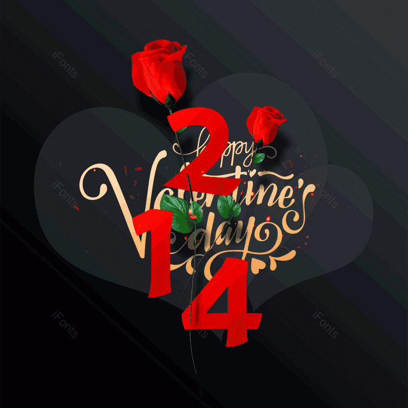 简约图片,情人元素,大气PNG,字体设计免抠素材