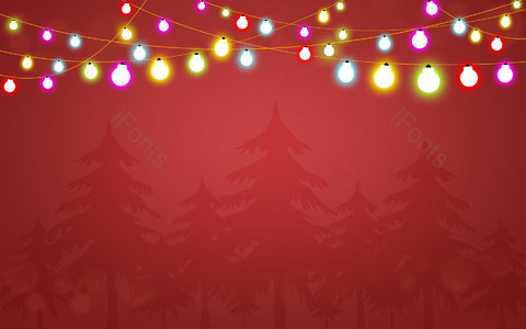 圣诞节 小彩灯 灯泡 冬天 圣诞树 装饰 闪亮 照明