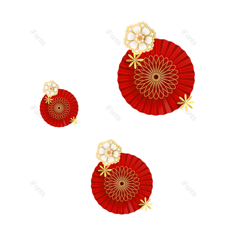 中国风图片,插画元素,花朵PNG,免抠素材