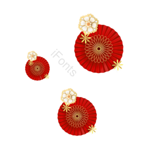 花朵 中国风 时尚唯美 png元素 插画 国潮