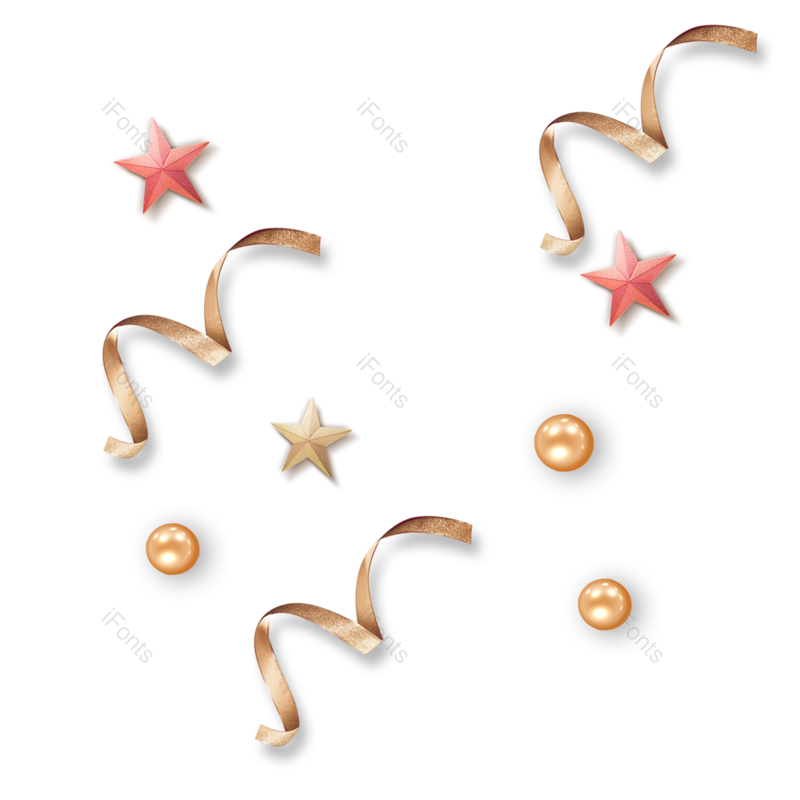 时尚简约图片,漂浮元素元素,金色PNG,免抠素材