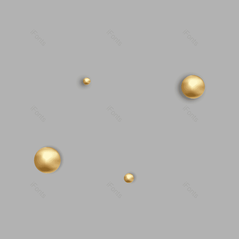 装饰图片,金属球元素,漂浮PNG,金色免抠素材