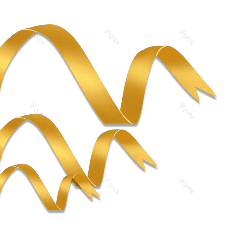 装饰图片,彩带元素,飘带PNG,渐变免抠素材