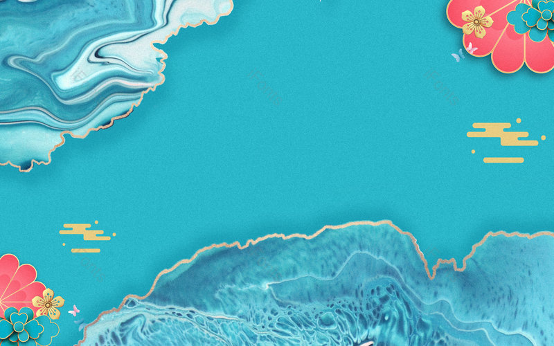 蓝色中国风大气传统节日节气通用背景,插画/手绘图，插画/手绘图库，插画/手绘图下载,插画/手绘