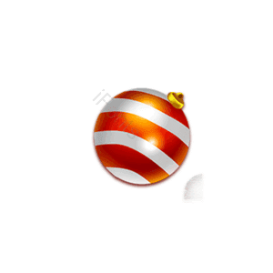 红色 圣诞节 圣诞彩球 挂坠 配饰