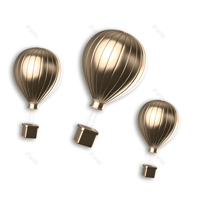 购物狂欢节图片,质感元素,热气球PNG,气球免抠素材