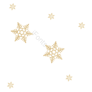 金色 圣诞节 雪花 圣诞海报 装饰