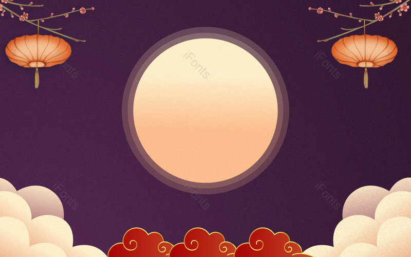 紫色中国风大气传统节日节气通用背景,插画/手绘图，插画/手绘图库，插画/手绘图下载,插画/手绘