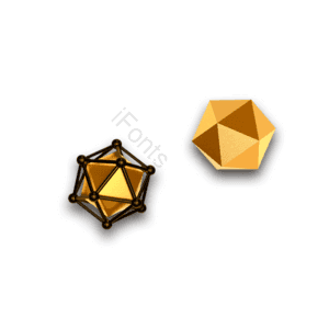 金色 菱形 不规则 氛围 发光 大促
