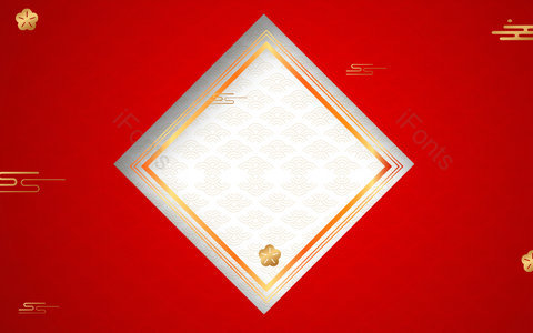 红色背景 喜庆背景 庆典 节日 庆祝 纹理 祥云 标题框