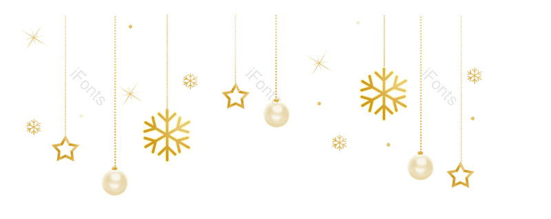 装饰图片,小鹿元素,圣诞PNG,金色免抠素材