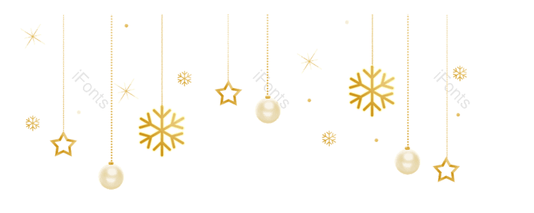 金色 小鹿 装饰 圣诞 png