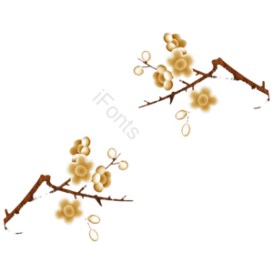 梅花 国风 插画 时尚唯美 国潮