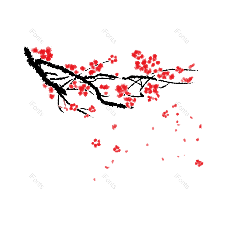 中国风图片,梅花元素,PNG,免抠素材