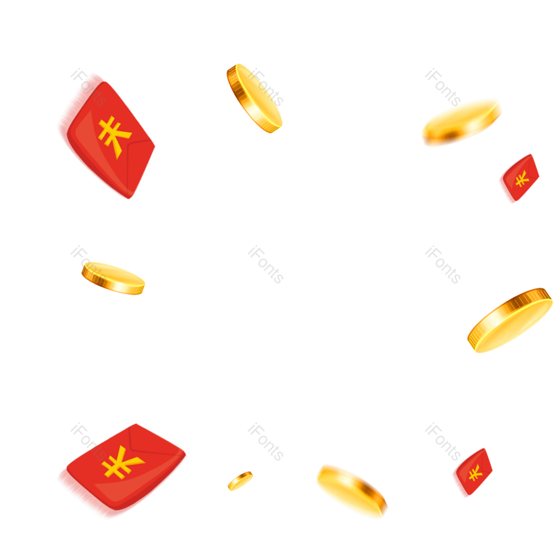 618图片,购物狂欢元素,金币PNG,节日促销免抠素材