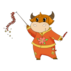 新年习俗 放鞭炮 破岁 原创 png