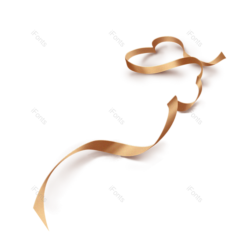 彩带图片,时尚简约元素,飘带PNG,金色免抠素材