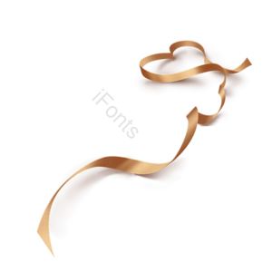 彩带 飘带 金色 节日庆典元素 时尚简约