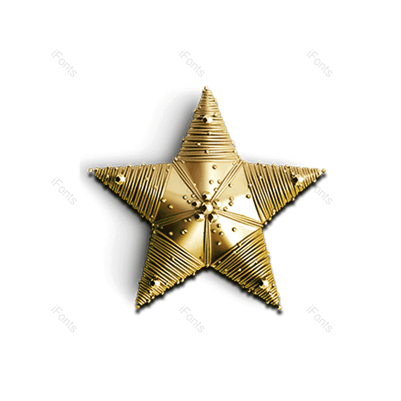 立体图片,质感元素,星星PNG,圣诞星星免抠素材