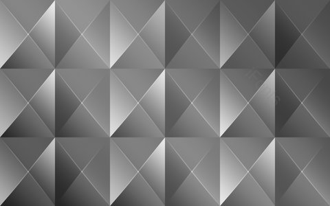 几何图形 形状块 立体 菱形 银色 渐变 连续 拼接
