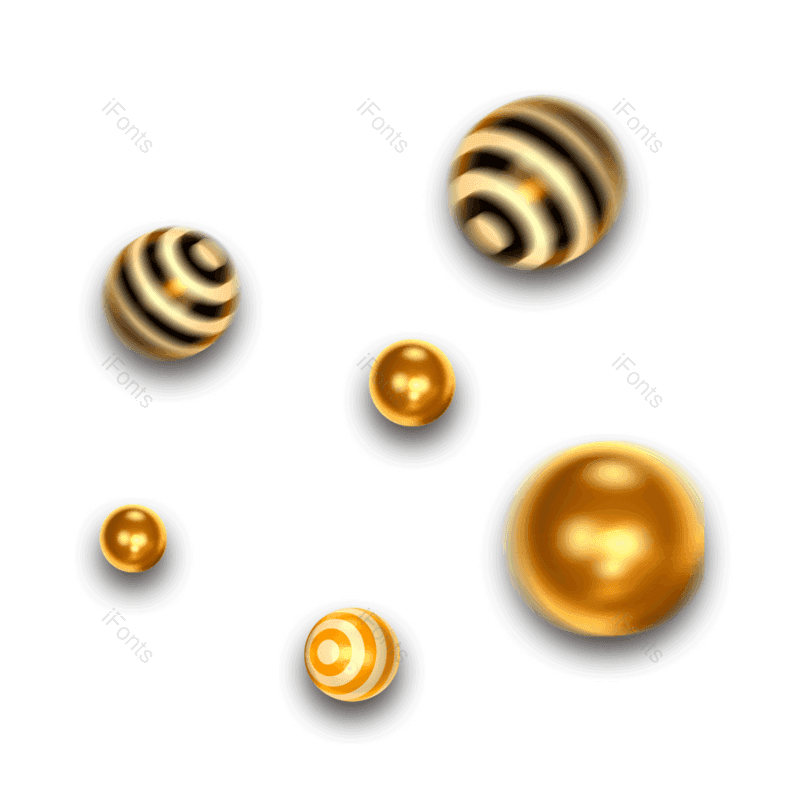 立体图片,金色元素,圣诞节PNG,免抠素材