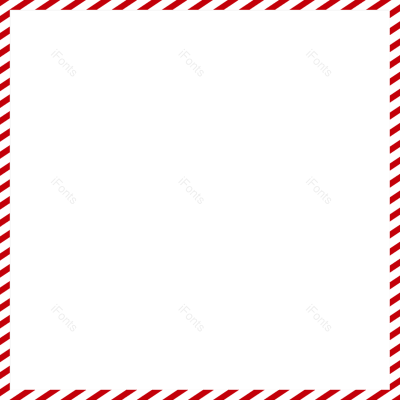 边框图片,卡通元素,红色条纹PNG,圣诞节免抠素材