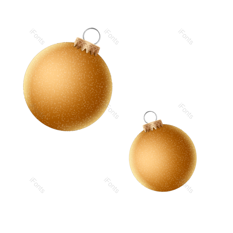 节日图片,圣诞元素,金色PNG,免抠素材