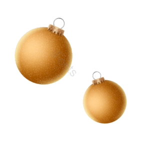 金色 铃铛 圣诞 节日 png