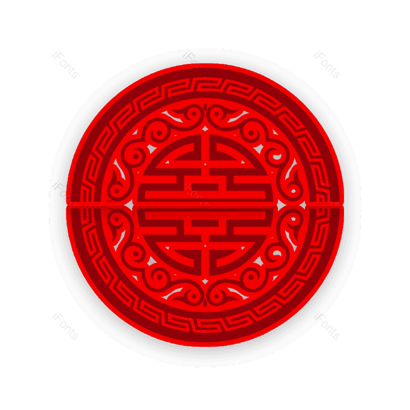 节日图片,中国风元素,圆圈PNG,喜庆免抠素材