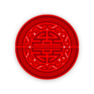 红色 中国风 节日 喜庆 圆圈