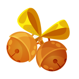 金色 铃铛 圣诞 节日 png 双旦 双旦快乐 喜迎双旦