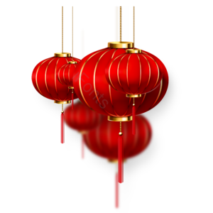 中国风 红灯笼 装饰元素 时尚唯美 png元素