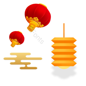 中国风 灯笼 时尚唯美 节日促销元素 装饰元素 国潮 元宵节