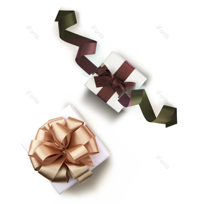 彩带图片,礼物盒元素,PNG,免抠素材