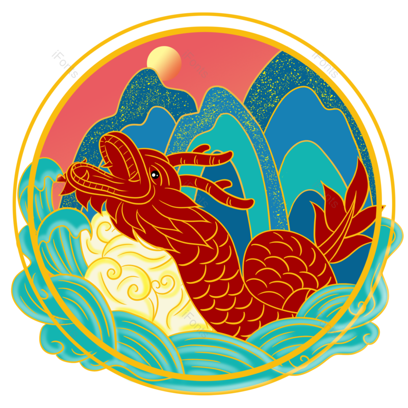 插画图片,喜庆元素,新年PNG,免抠素材