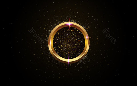 黑色背景 星空背景 璀璨背景 金色背景 金色 圆圈 圈 圆