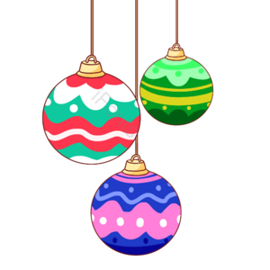 圣诞节 圣诞球 圣诞元素 圣诞装饰 西方节日