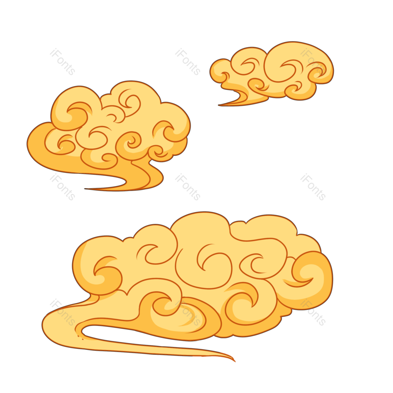 祥云图片,中国风元素,云纹PNG,古风免抠素材