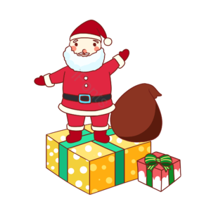 圣诞节 圣诞老人 礼物 送礼物 礼物盒